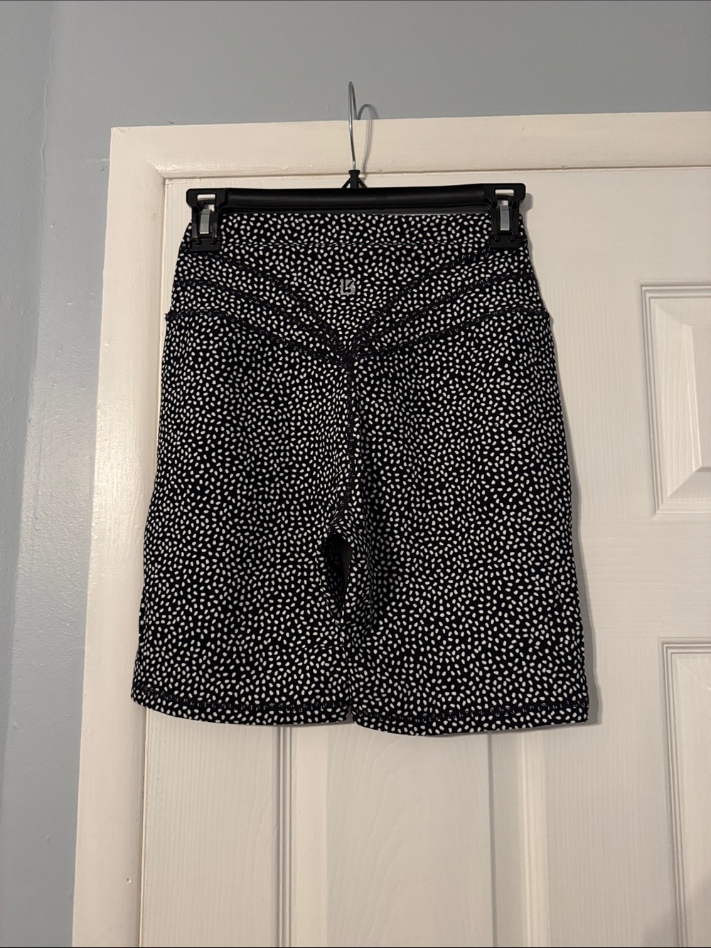 BuffBunny Black and White Dot Bike Shorts